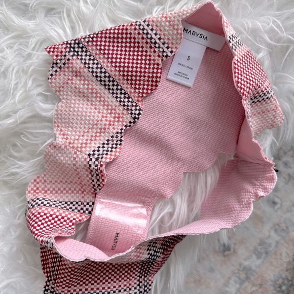 NWT Marysia High Antibes Bottom in Plaid Bloom - Picture 5 of 5